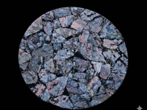 GemWood Studios – Twilight Ember Jasper Table – 20 Inch