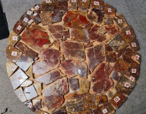 Gemwood Studios 24" Indonesian Petrified Wood Table